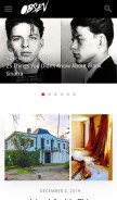How obsev.com looks like on a mobile device such as an iPhone.