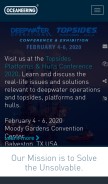 How oceaneering.com looks like on a mobile device such as an iPhone.