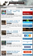 How oceanofgames.com looks like on a mobile device such as an iPhone.