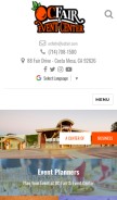 How ocfair.com looks like on a mobile device such as an iPhone.
