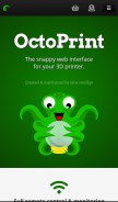How octoprint.org looks like on a mobile device such as an iPhone.