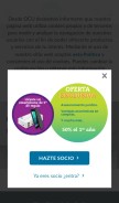 How ocu.org looks like on a mobile device such as an iPhone.