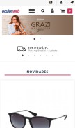 How oculosweb.com looks like on a mobile device such as an iPhone.