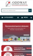 How oddwayinternational.com looks like on a mobile device such as an iPhone.