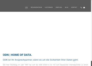 How odn.de looks like on a tablet such as an iPad.
