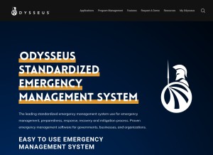 How odysseus-solutions.com looks like on a tablet such as an iPad.