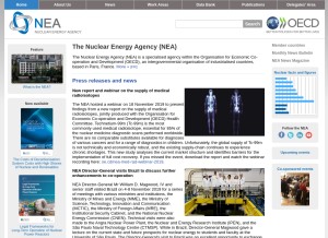 How oecd-nea.org looks like on a tablet such as an iPad.