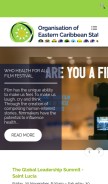 How oecs.org looks like on a mobile device such as an iPhone.