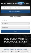 How oemfordpart.com looks like on a mobile device such as an iPhone.
