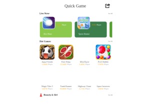 How ofclick.com looks like on a tablet such as an iPad.