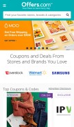How offers.com looks like on a mobile device such as an iPhone.