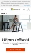 How office365.com looks like on a mobile device such as an iPhone.