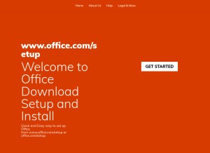How officecommsetup.com looks like on a tablet such as an iPad.