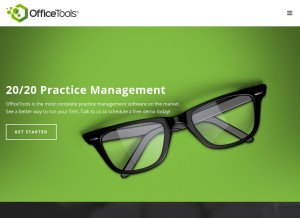 How officetoolspro.com looks like on a tablet such as an iPad.