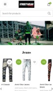 How official-streetwear.com looks like on a mobile device such as an iPhone.