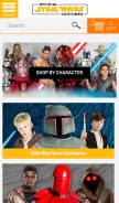 How officialstarwarscostumes.com looks like on a mobile device such as an iPhone.