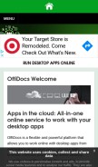 How offidocs.com looks like on a mobile device such as an iPhone.