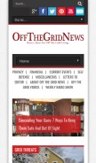 How offthegridnews.com looks like on a mobile device such as an iPhone.