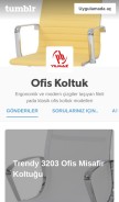 How ofis-koltuk.tumblr.com looks like on a mobile device such as an iPhone.