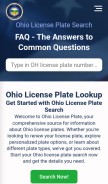 How ohiolicenseplate.com looks like on a mobile device such as an iPhone.
