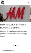 How ohmirevista.com looks like on a mobile device such as an iPhone.