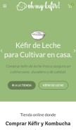 How ohmykefir.com looks like on a mobile device such as an iPhone.