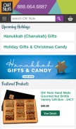 How ohnuts.com looks like on a mobile device such as an iPhone.