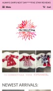 How ohsweetpeaclothing.com looks like on a mobile device such as an iPhone.