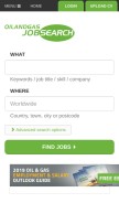 How oilandgasjobsearch.com looks like on a mobile device such as an iPhone.