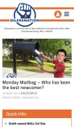 How oilersnation.com looks like on a mobile device such as an iPhone.