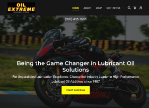 How oilextreme.com looks like on a tablet such as an iPad.