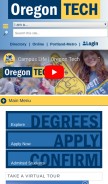 How oit.edu looks like on a mobile device such as an iPhone.