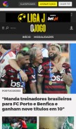 How ojogo.pt looks like on a mobile device such as an iPhone.