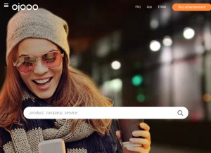 How ojooo.com looks like on a tablet such as an iPad.