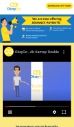 How okaygo.in looks like on a mobile device such as an iPhone.