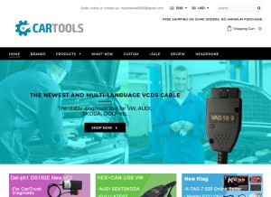 How okcartool.com looks like on a tablet such as an iPad.