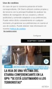 How okdiario.com looks like on a mobile device such as an iPhone.
