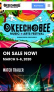 How okeechobeefest.com looks like on a mobile device such as an iPhone.