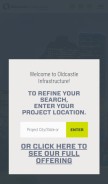 How oldcastleprecast.com looks like on a mobile device such as an iPhone.