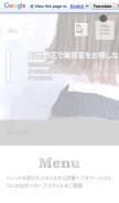 How olino-hairhome.com looks like on a mobile device such as an iPhone.