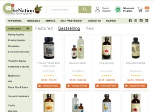How olivenation.com looks like on a tablet such as an iPad.