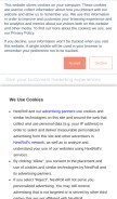 How ometria.com looks like on a mobile device such as an iPhone.