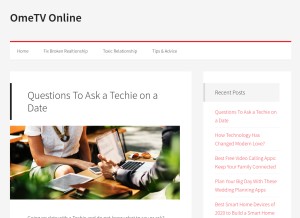 How ometvonline.co looks like on a tablet such as an iPad.