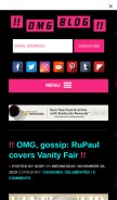 How omg.blog looks like on a mobile device such as an iPhone.