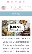 How omgketoyum.com looks like on a mobile device such as an iPhone.