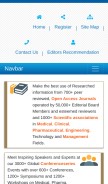 How omicsgroup.org looks like on a mobile device such as an iPhone.