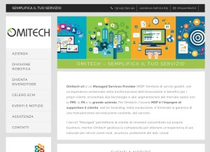 How omitech.it looks like on a tablet such as an iPad.