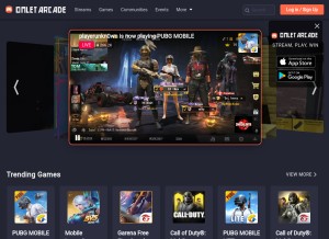 How omlet.gg looks like on a tablet such as an iPad.