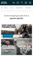 How omniafishing.com looks like on a mobile device such as an iPhone.