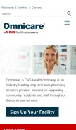 How omnicare.com looks like on a mobile device such as an iPhone.
